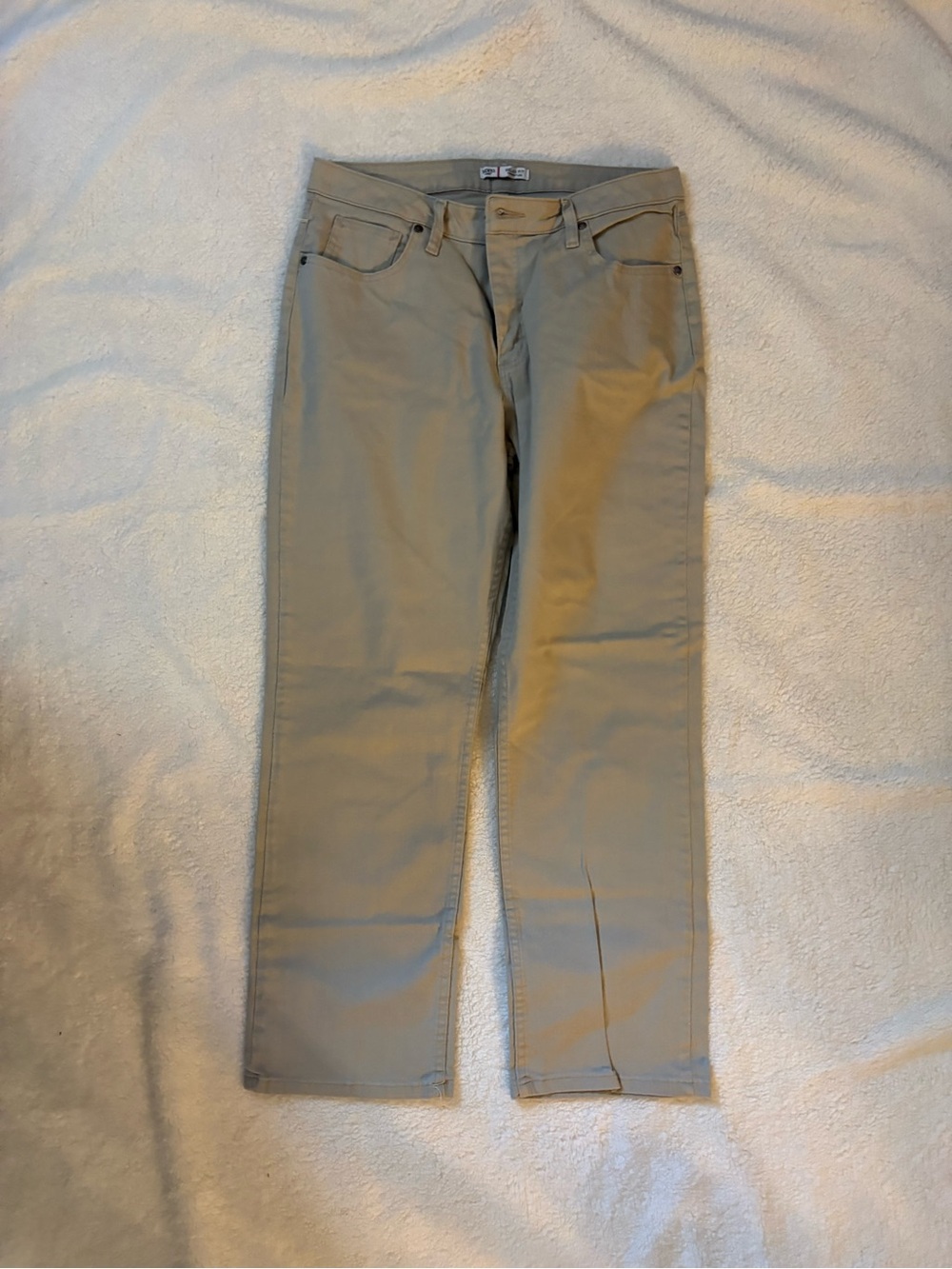 Riders by Lee Straight Leg Jeans in Light Khaki